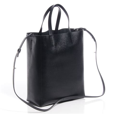 celine grained calfskin small vertical cabas black|Small Cabas in grained calfskin .